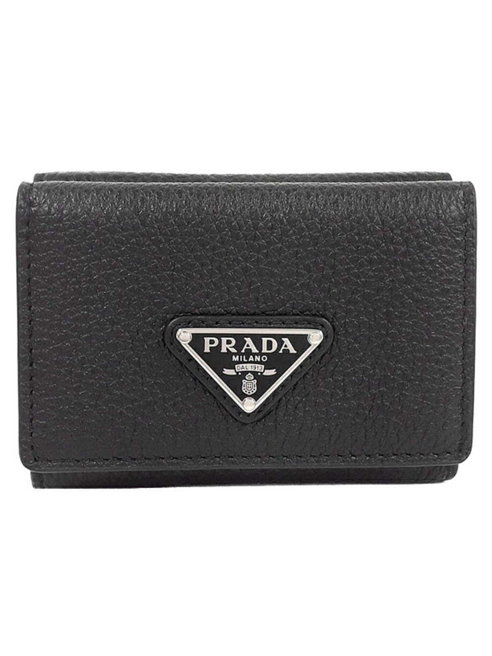 Prada Vitello Daino Leather Wallet Tri fold Short